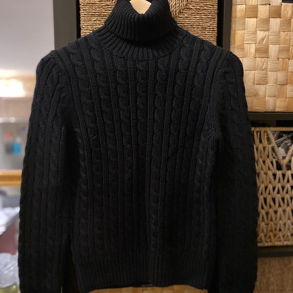 Ann Taylor Sweaters - Ann Taylor women black sweater turtleneck